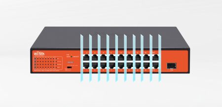 سوئیچ شبکه PoE وایتک مدل WI-PS518G(V4) 