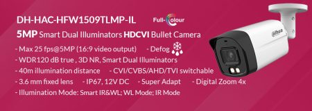 دوربین مداربسته داهوا مدل DH-HAC-HFW1509TLMP-IL