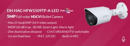 دوربین مداربسته داهوا مدل DH-HAC-HFW1509TP-A-LED